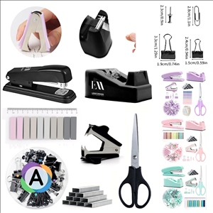 Multi-Color Office Supply Kit